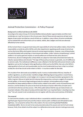 Welfare of Dogs and Cats Involved in Commercial Practices Report Cover