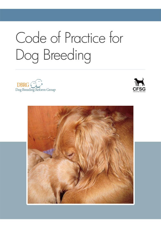 Code of Practice for Dog Breeding Report Cover